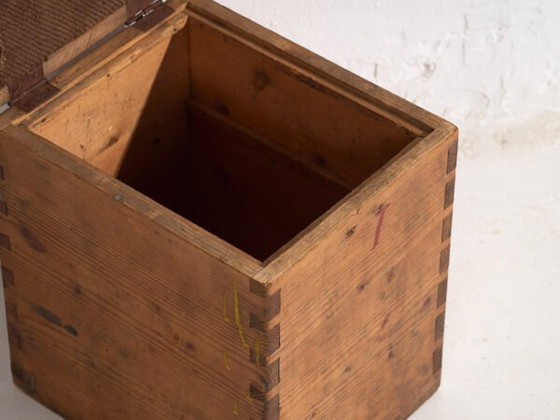 Boîte de rangement ancienne en bois massif (c.1920) #7 – Armoires de rangement, Rustic (photo 17 of 40)