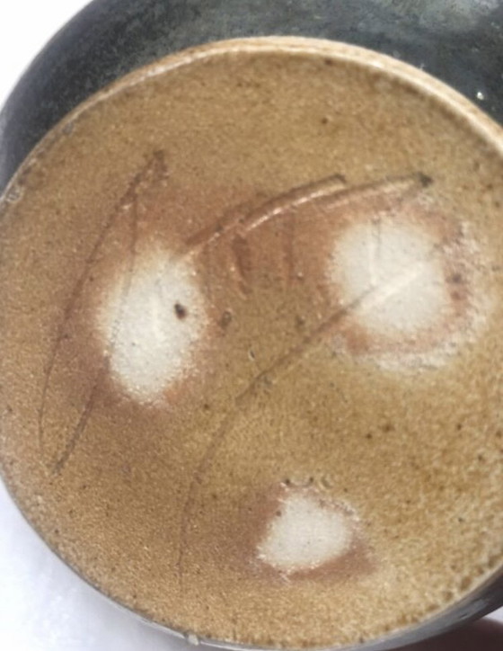 Image 1 of Jarrón esférico de gres belga de nucleación