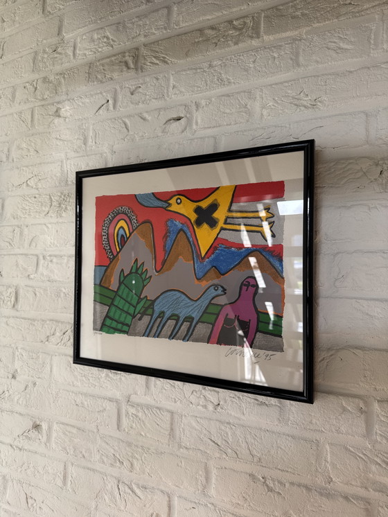 Image 1 of Abstracte litho van Corneille.