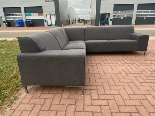 Gray Fabric Corner Sofa
