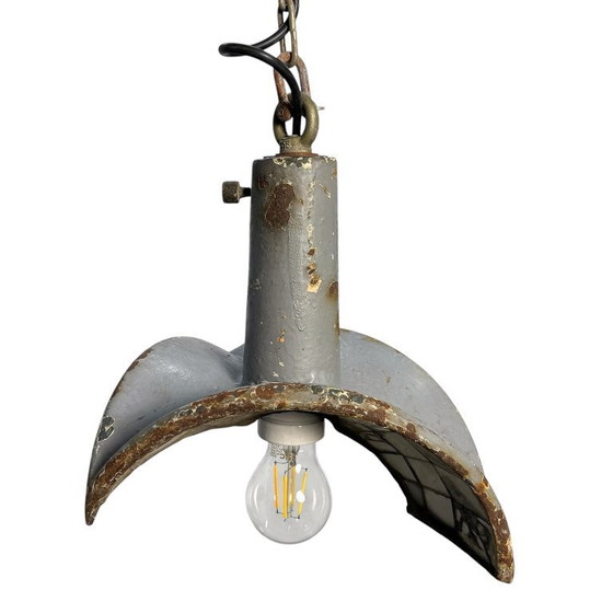 Image 1 of Suspension industrielle vintage n° 2 par Esla avec miroirs