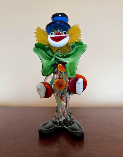Clown Verre de Murano Vintage
