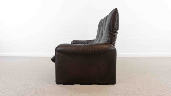 Image 1 of Cassina Maralunga 3-Sitzer-Sofa aus Leder von Vico Magistretti