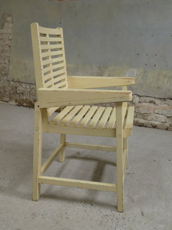 Wooden Slat Armchair, 1950s (photo 3 of 7)