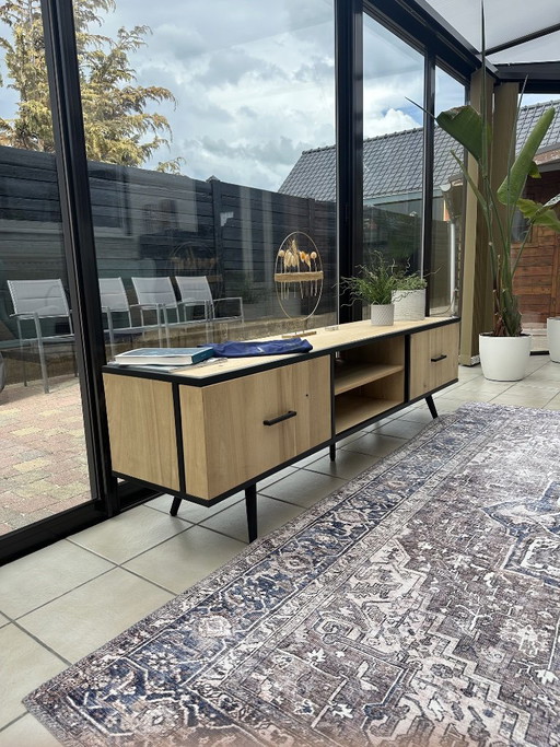 Meuble TV Xooon Kinna 190 cm — Tramwood Fumé – tv meubelen, Gold