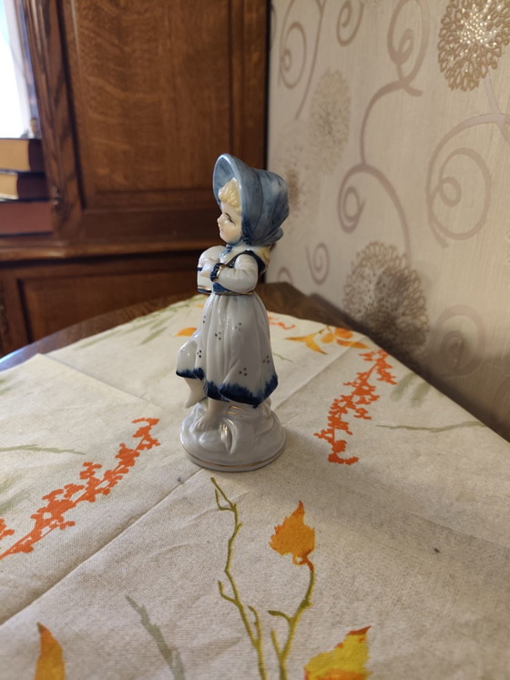 Figurine vintage en porcelaine, Objets déco, Bleu (photo 2 sur 6)