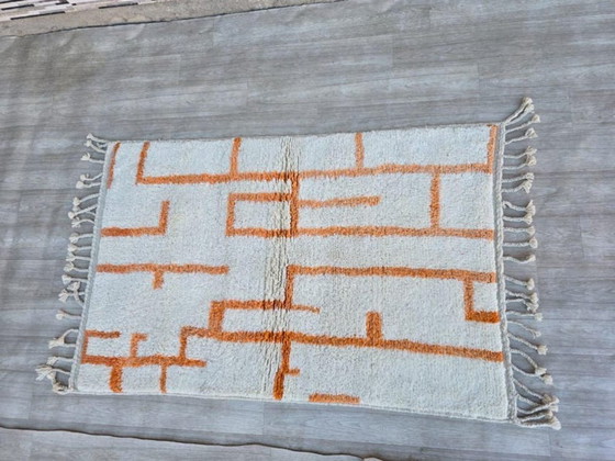 Image 1 of Tapis en laine fait main – coloris personaliseerbaar 200cmx100cm