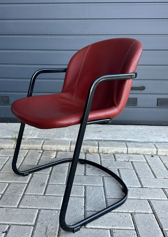 6x Gastone Rinaldi Design Sedie da pranzo – Gaston Rinaldi, Leather, Metal (photo 3 of 15)