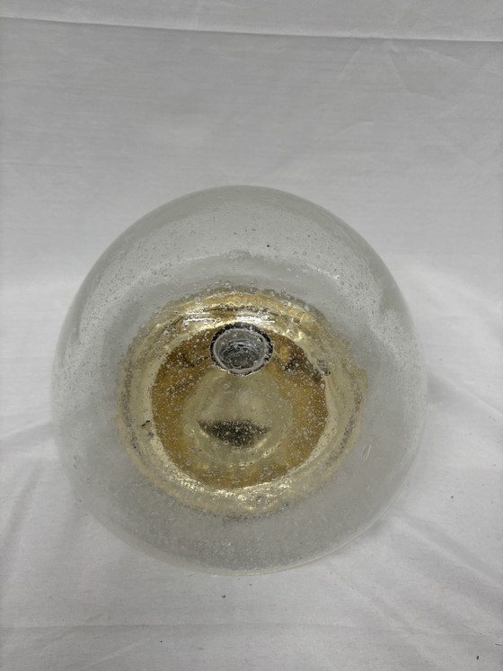 Image 1 of Lampe vintage en verre bulle Hoffmeister années 1970, ère spatiale
