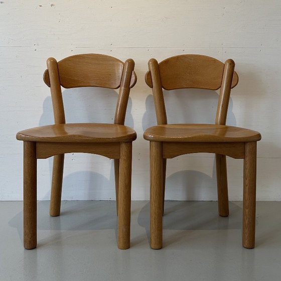 Image 1 of 4 Danish solid pine chairs by Rainer Daumiller