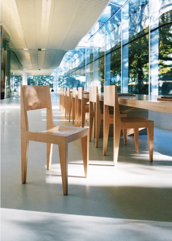 3 chaises en bois TOM – T.O.M., Chaises de salle à manger, Wood (photo 4 of 5)