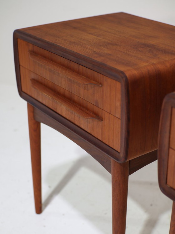 Image 1 of Nachtkastjes Johannes Andersen teak Silkeborg Deens 1960s