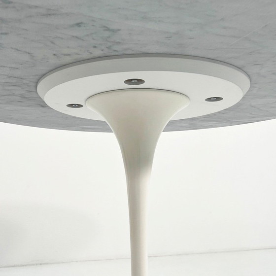 Image 1 of Marble Tulip Dining Table 120 cm by Eero Saarinen for Knoll, 1960s