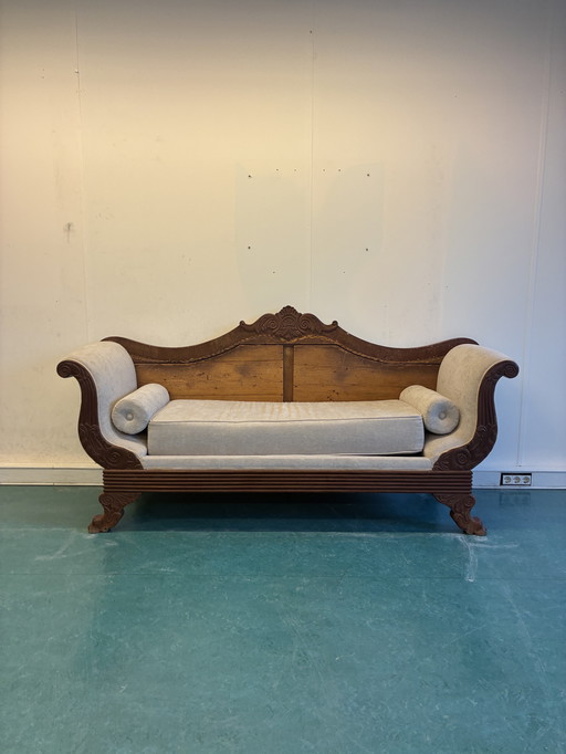 Vintage design sofa bed chaise lounge antique empire