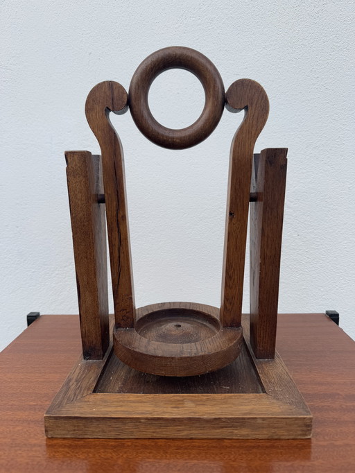 Porte bouteille bois années 60