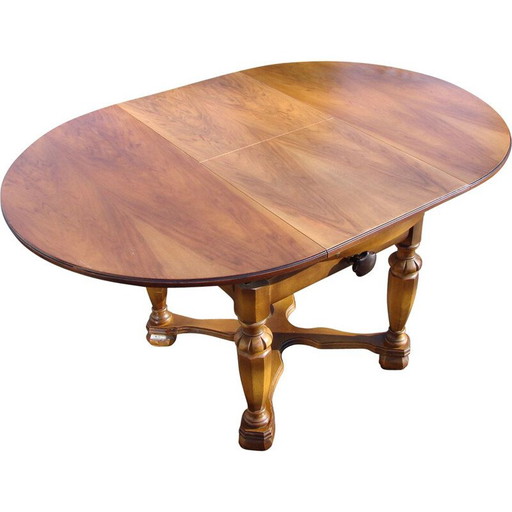 Mesa plegable de madera vintage, 1960