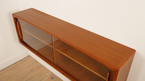 Image 1 of Credenza vintage | Anta scorrevole in vetro | Sospesa | 160 cm