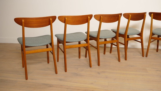 Image 1 of 8 x sedia da pranzo | Farstrup | Modello 210 | rivestire