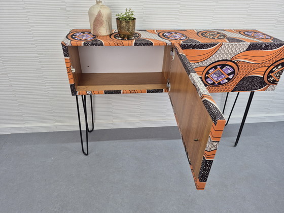 Image 1 of Sideboard on hairpin legs. Vintage (hall) cabinet, decoupage.