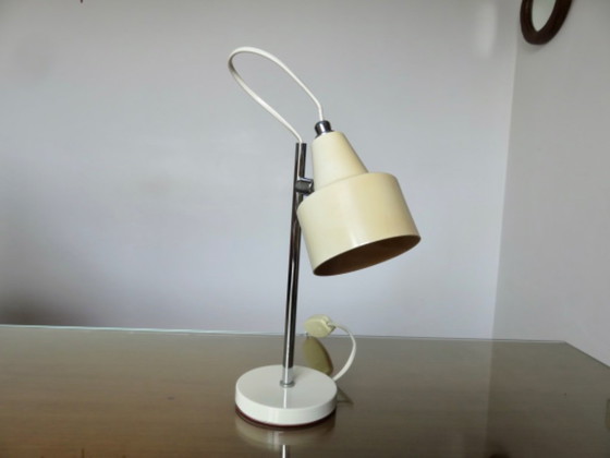 Lámpara italiana con rótula, metal cromado y lacado, años 60-70. – Lámparas de lectura (photo 9 of 9)