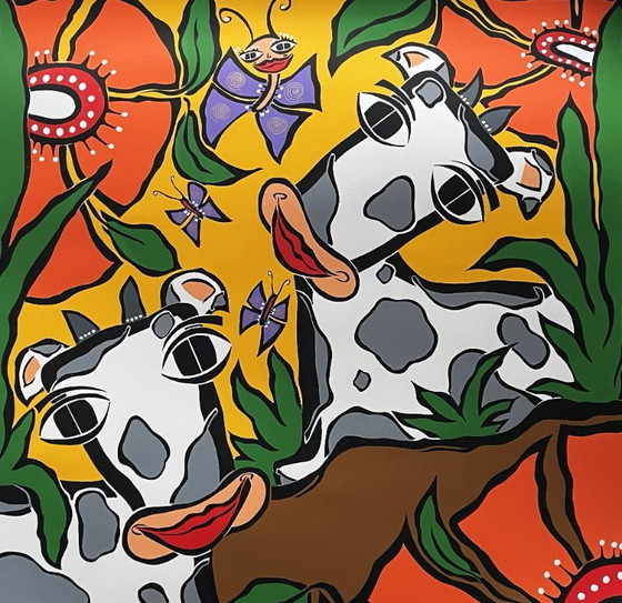 Caja Wong Chung (1972) - Swingin Cows – Lithographs & prints, Paper (photo 3 of 5)
