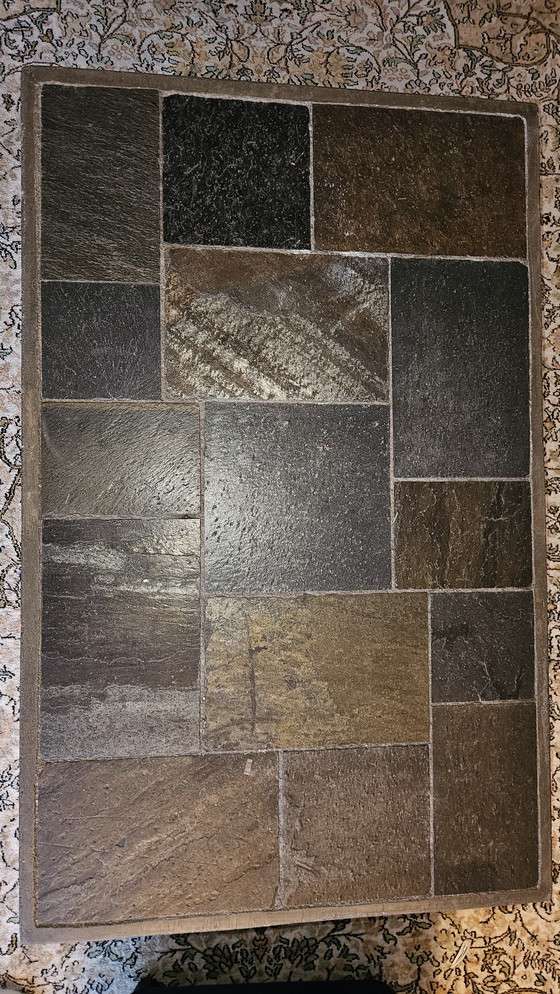 Image 1 of Brutalist table concrete slate no Paul Kingma