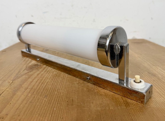 Image 1 of Vintage Art Deco wandlamp met opaalglas, jaren 1930