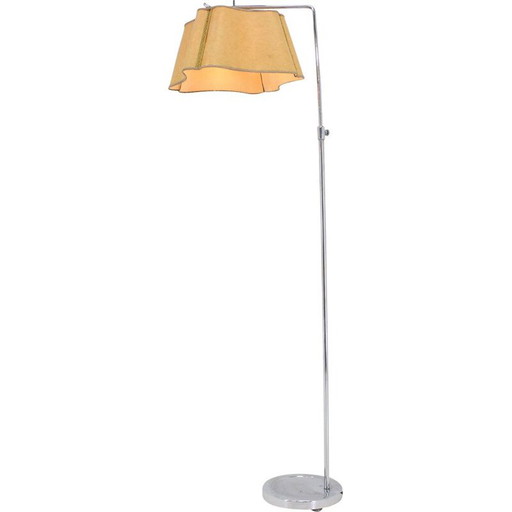 Vintage Bauhaus chromen vloerlamp, Duitsland 1930