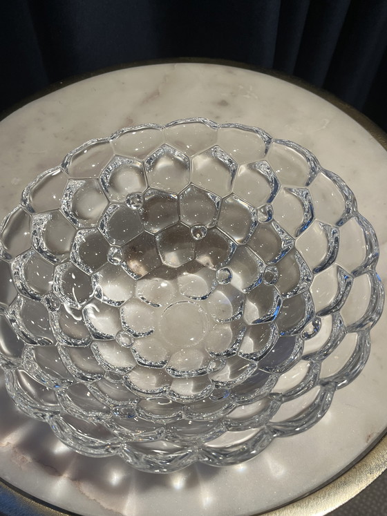 Image 1 of Ciotola vintage in cristallo Orrefors "Raspberry" - Anne Nilsson