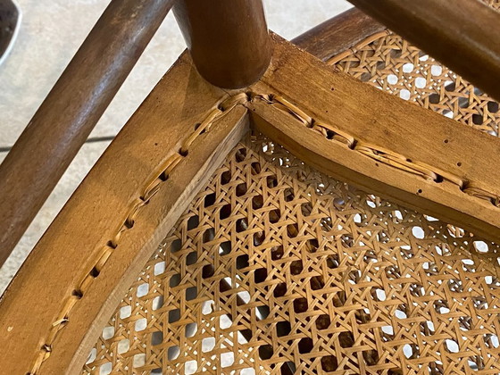 Image 1 of Coppia N1 di sedie antiche in canna e legno del 1900