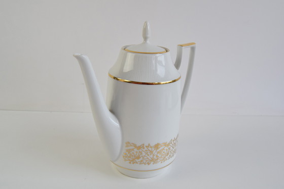 Image 1 of Elégante cafetière en porcelaine de Birkenhammer, fabriquée en Tchécoslovaquie en 1969