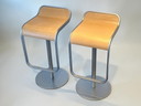 2 × La Palma LEM barkrukken – design Shin & Tomoko Azumi