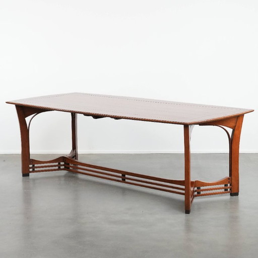 Tavolo da pranzo in stile Art Nouveau da 4 a 6 persone di Schuitema della serie Jugendstil