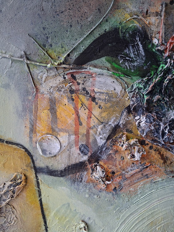 Image 1 of The eye that looks inside me,abstract,mixed techniek