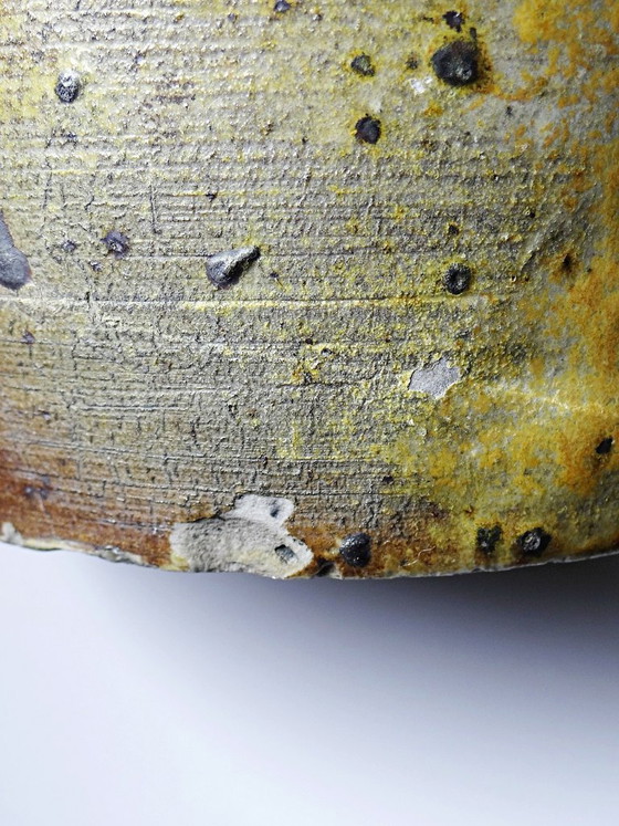 Grote antieke gepyritiseerde Puisaye aardewerken kan, eind 19e eeuw – Ancien, Decoratieve objecten, Ceramic (photo 12 of 14)
