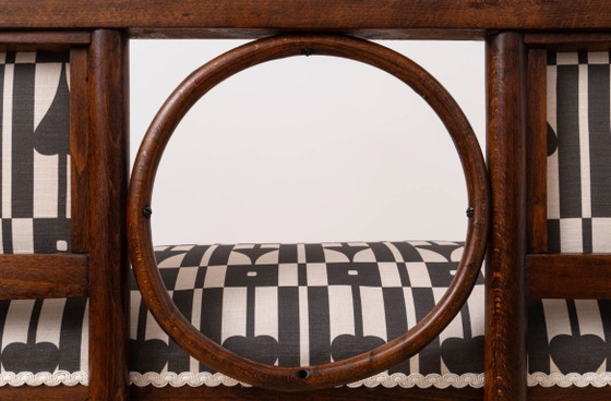Panca O Settee In Legno Curvato Della Secessione Viennese Attribuita A Josef Hoffmann, Circa 1910 – Panche (photo 5 of 9)