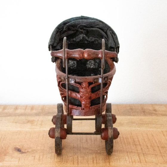 Image 1 of Antique Victorian-style doll pram
