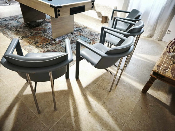 Image 1 of 4 Fauteuils Leolux "Cachucha" - Design postmoderne par Hugo de Ruiter (1990)
