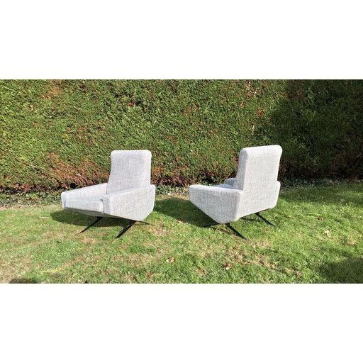 Ensemble de 2 fauteuils vintage "Troika" par P.Geoffroy 1950