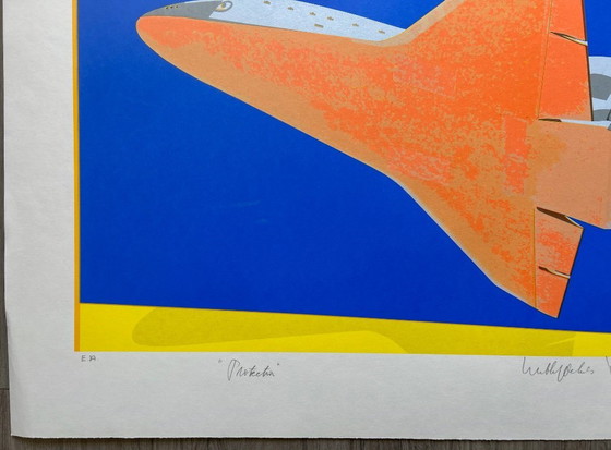 Image 1 of Serigrafía Wout van der Vet en colaboración con Wubbo Ockels - Protección