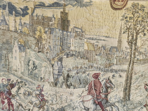 Belgische mittelalterliche Gobelin Jacquard flämische Wandteppich „Jagden des Kaisers Maximilian“ oder (photo 2 of 15)