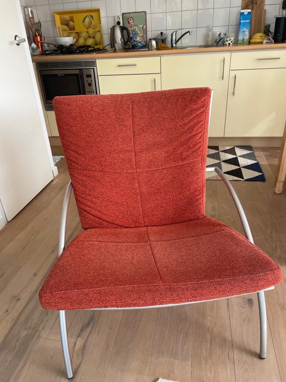 Image 1 of 2 Harvink fauteuils frame titaan bekleding Brique kleur