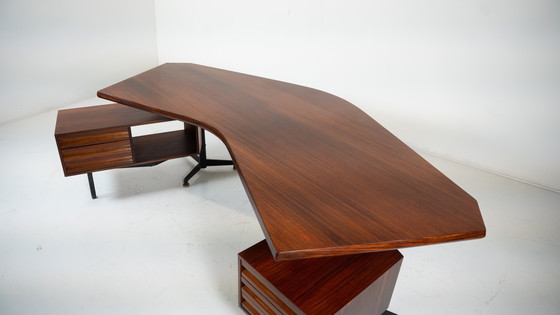 Image 1 of Boemerang T96 bureau door Osvaldo Borsani voor Tecno, Italië, 1960S