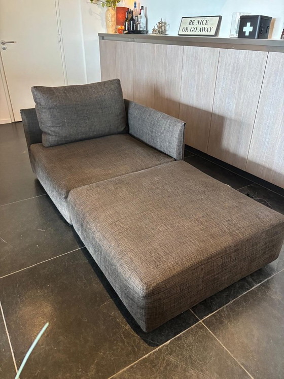 Image 1 of Modular Minotti Sofa / Chaise Longue (100x100 cm modules)