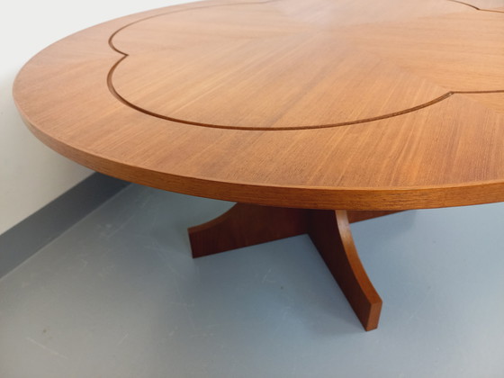 Image 1 of Vintage 60's Round English Teak Coffee Table