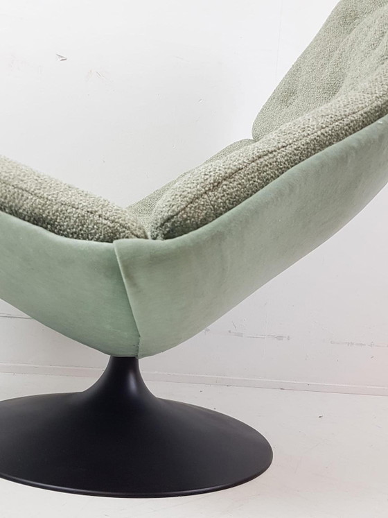 Artifort F588 Groen Ploegstof Monza Multi Nieuw – Fauteuils, Metal, Textile (photo 15 of 15)