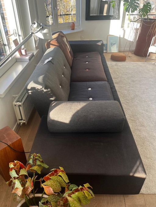 Divano Vitra Polder XL con rivestimento danneggiato