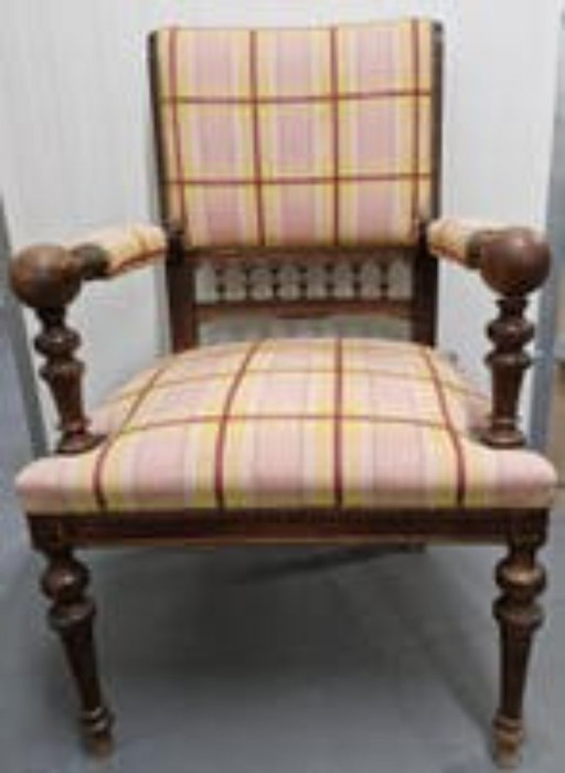 Unique old notary chair