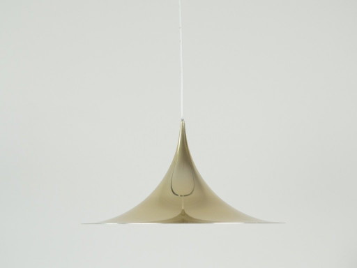 Danish Vintage Semi Pendant Lamp by Bonderup and Thorup, 1968 – Louis Poulsen, hanglampen, Aluminium