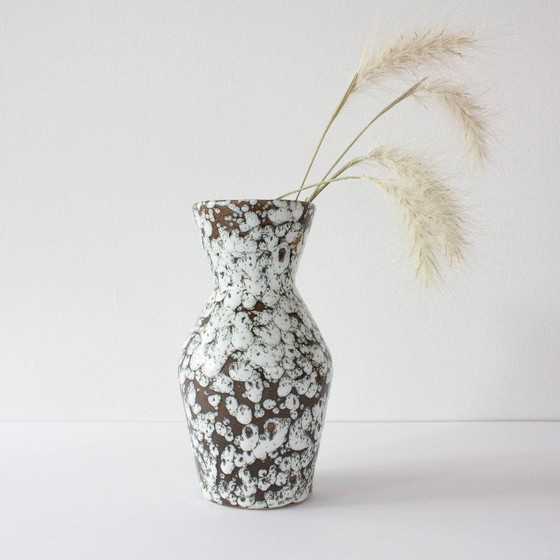 Image 1 of Scheurich Vase 523-18 Ceramic Fat Lava, 1960's